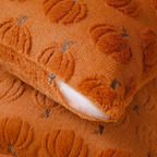 Softalker Fall Throw Pillow Covers 18x18 Set of 2 Rust Orange Pumpkin Decor
