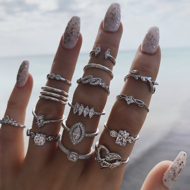 Water drop - 15 piece Ring