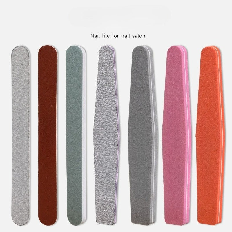 Double-sided nail filing sponge strip for shaping