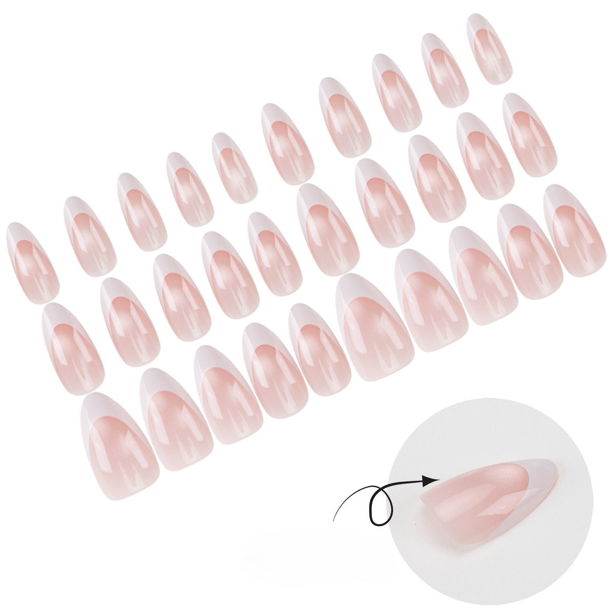 Transparent crystal nails