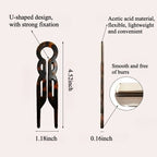 Good Hair Days Magic-Grip Hairpins, 10 Styling Updo U-Pins for Strong Hold Thick, Curly & Long Hair. All Day Discreet Hold for Buns, Half Updos, French Twists.