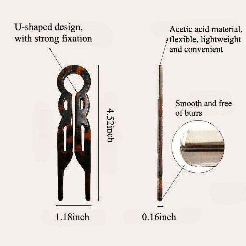 Good Hair Days Magic-Grip Hairpins, 10 Styling Updo U-Pins for Strong Hold Thick, Curly & Long Hair. All Day Discreet Hold for Buns, Half Updos, French Twists.