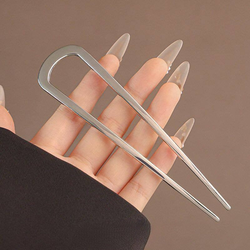 French Hair Pins for Women Secure Hold All Day Gold, 1pc Elegant & Durable Metal French Pin for Updos Comfortable Fit Hair Accessories For Women