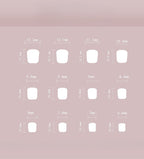 24pcs Ombre Short Pink Press on nails