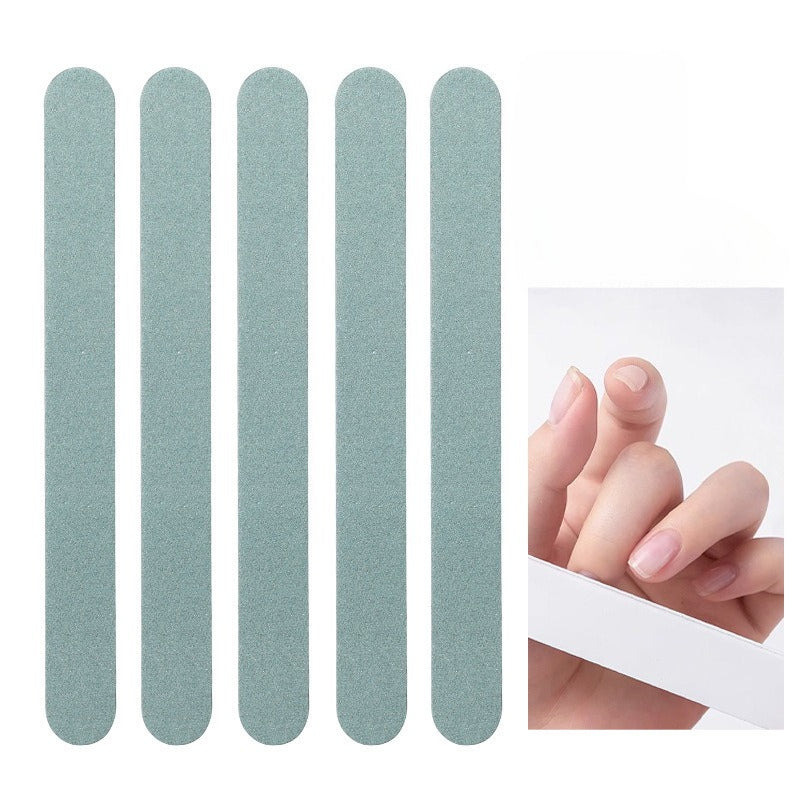 Double-sided nail filing sponge strip for shaping
