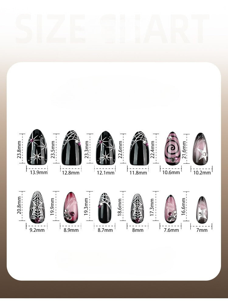 Halloween Dark 3D Nail Art Nail