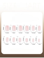 White French-style Square nails