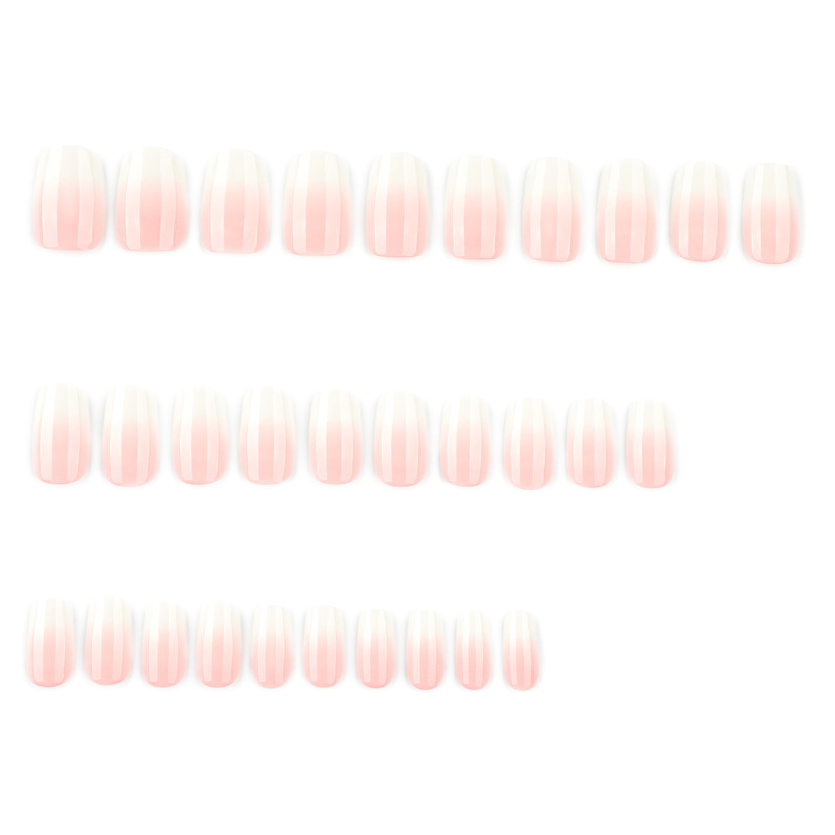 Gradient peach aurora nails