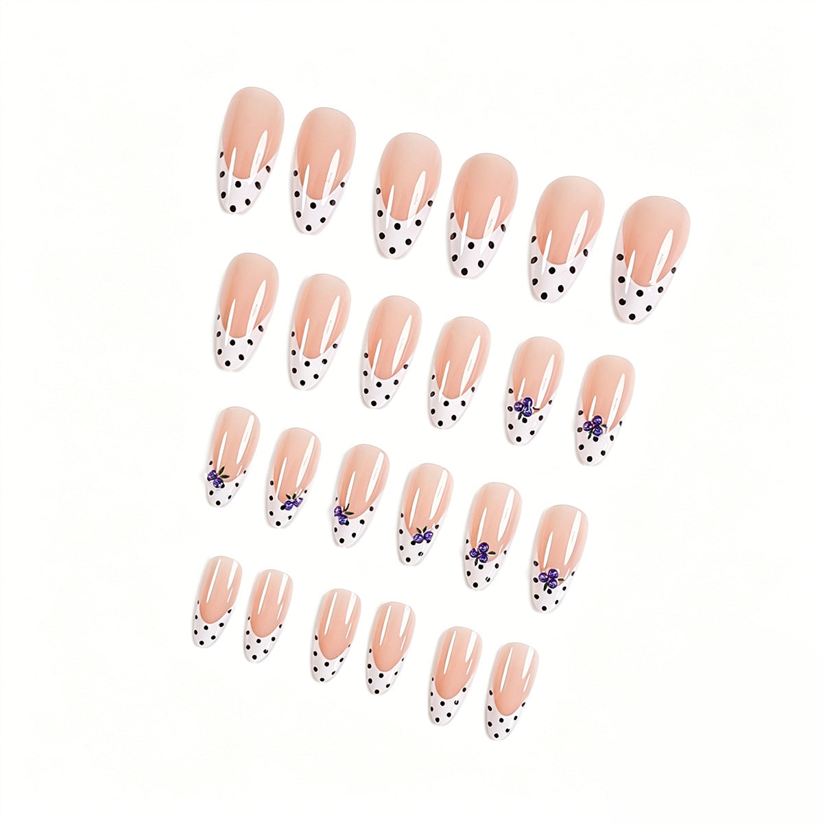 Blueberry French nails