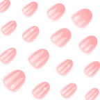 Peach Daisy nails