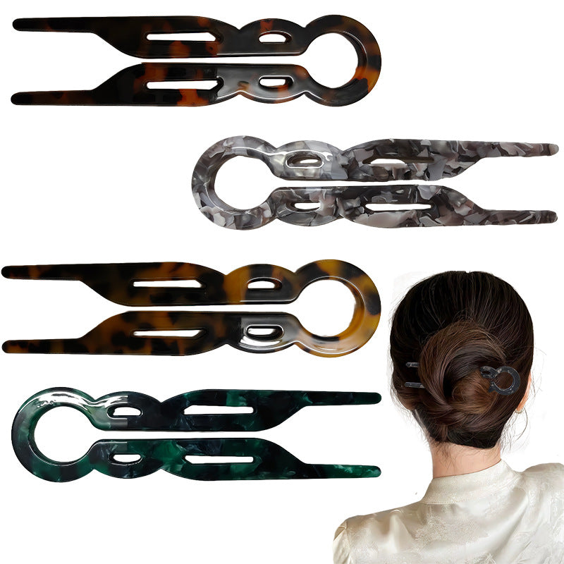 Good Hair Days Magic-Grip Hairpins, 10 Styling Updo U-Pins for Strong Hold Thick, Curly & Long Hair. All Day Discreet Hold for Buns, Half Updos, French Twists.