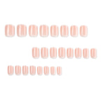 Gradient peach nails