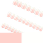 Gradient peach aurora nails