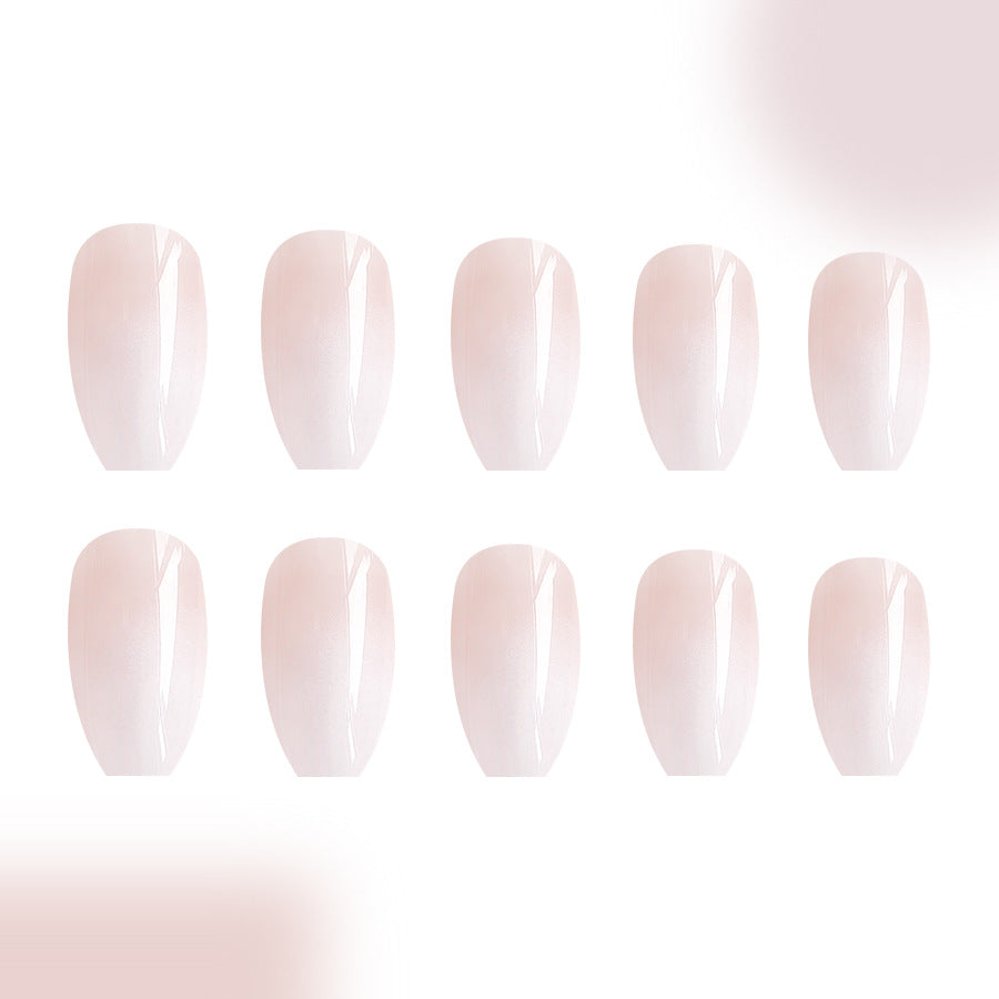 24pcs Medium Ombre nude color nails