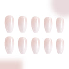 24pcs Medium Ombre nude color nails