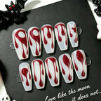 Halloween red Nails