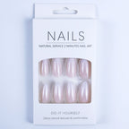 Simple almond-shaped nails