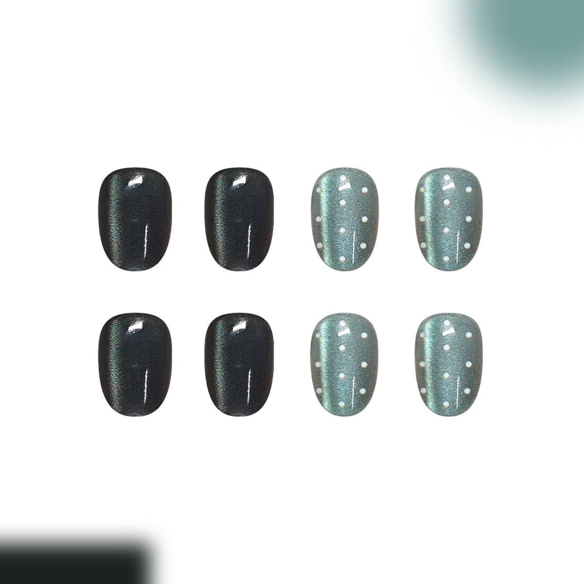 Haze blue nails