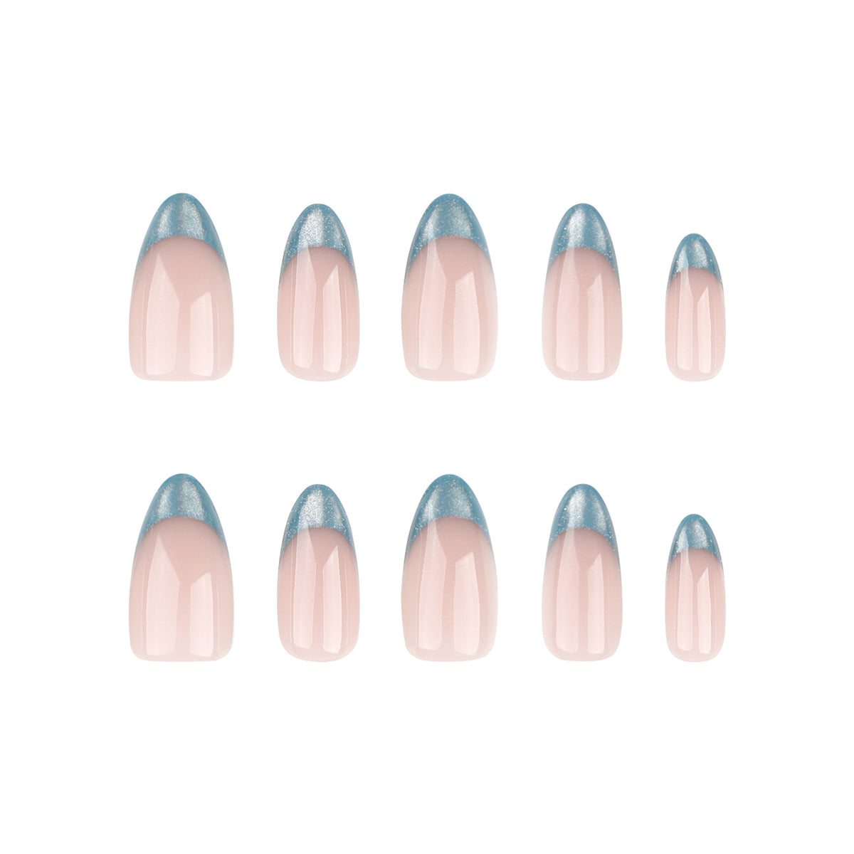 Green cat's eye nails