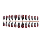 Gradually dark red spider nails