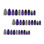 Purple-black spider nails