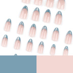 Green cat's eye nails