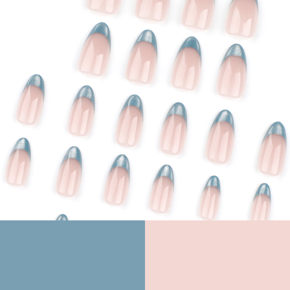 Green cat's eye nails