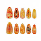 Gilded Sunflower Nails