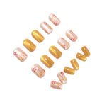 Turmeric Daisy nails