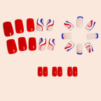 American Flag Independence Day Red&blue Stripes Nails