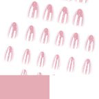 Pink polka dot nails