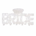 BRIDE Letter Hair Clip White Shell Acrylic Large Hair Pin for Wedding and Party