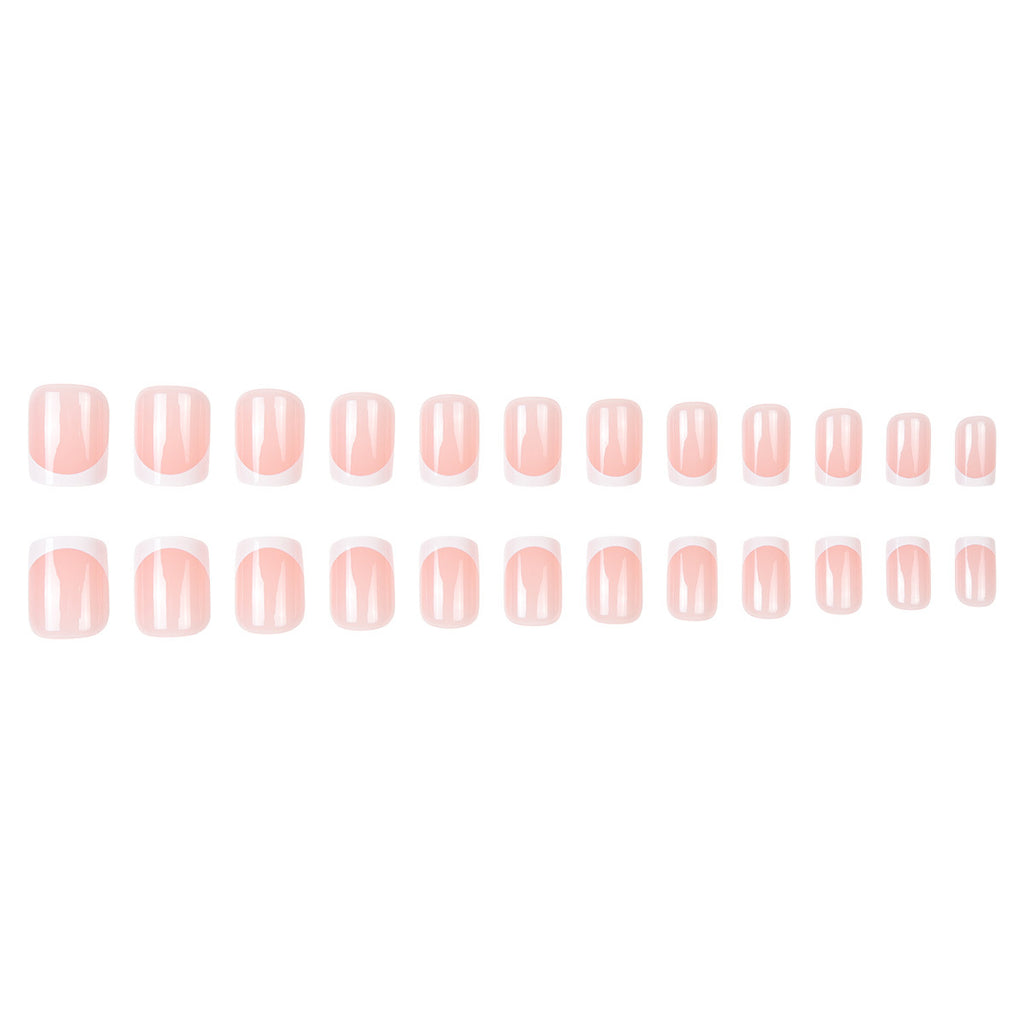 24pcs French style short&simple Design nails