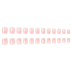 24pcs French style short&simple Design nails