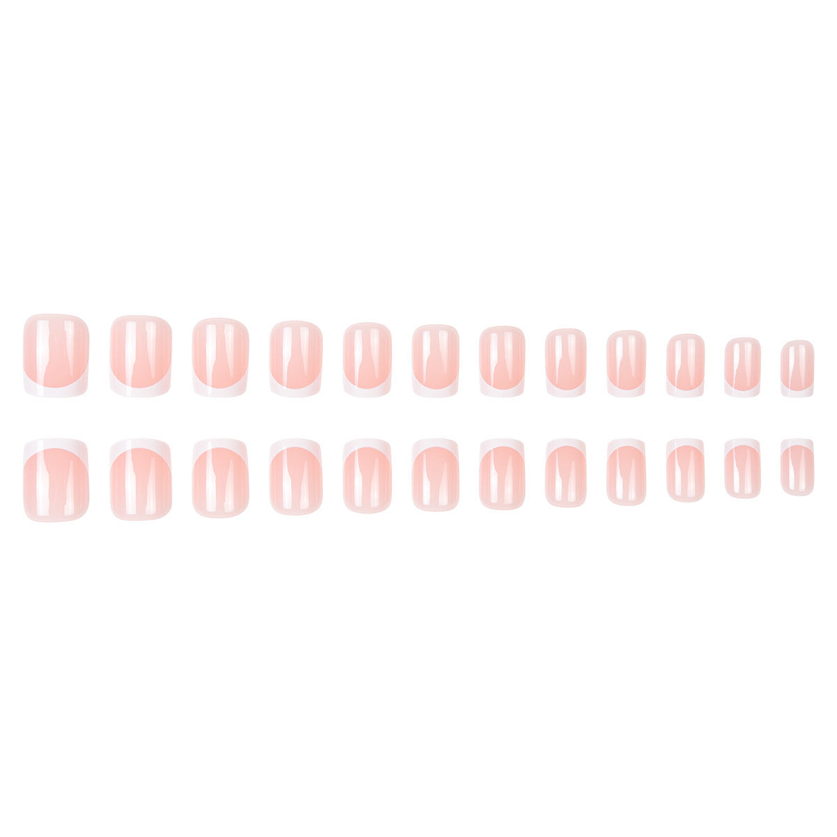 24pcs French style short&simple Design nails