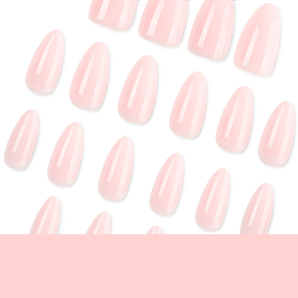 Shy peach nails