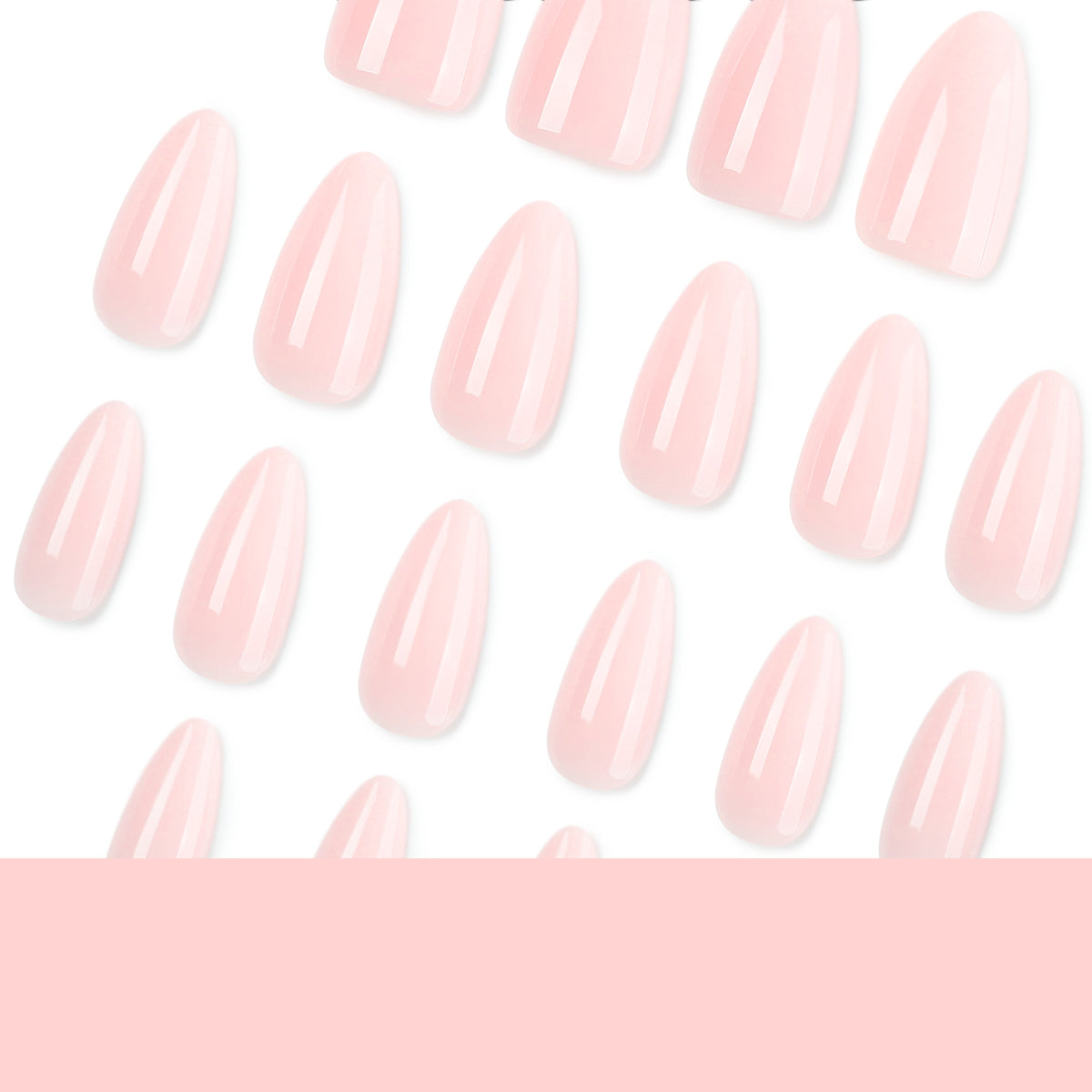 Shy peach nails