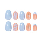 Short blue nails