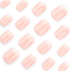 24pcs Ombre Short Pink Press on nails