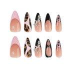 Long leopard-print nails