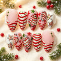 Cane candy nails