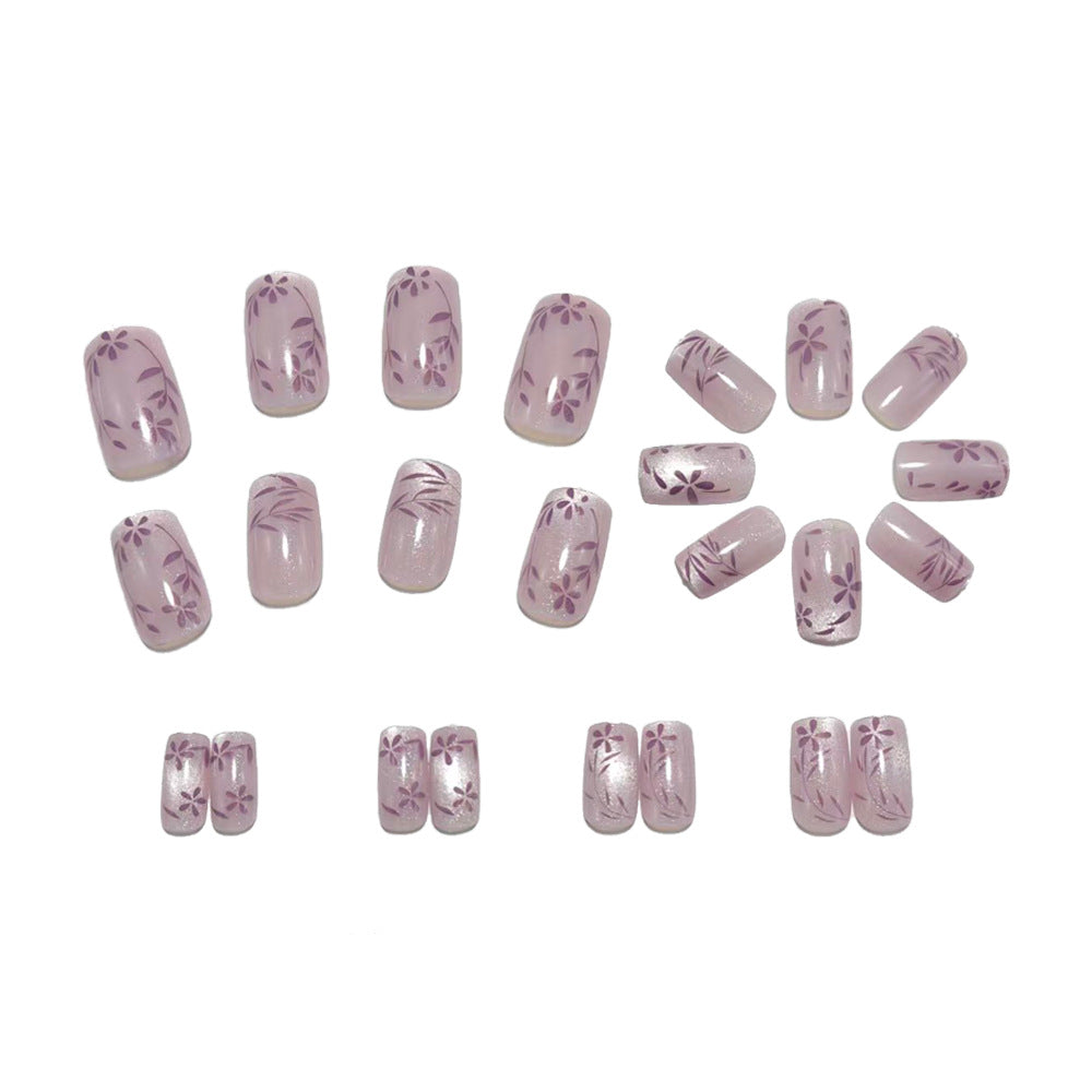 Romantic purple nails