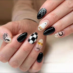 Pumpkin ghost nails