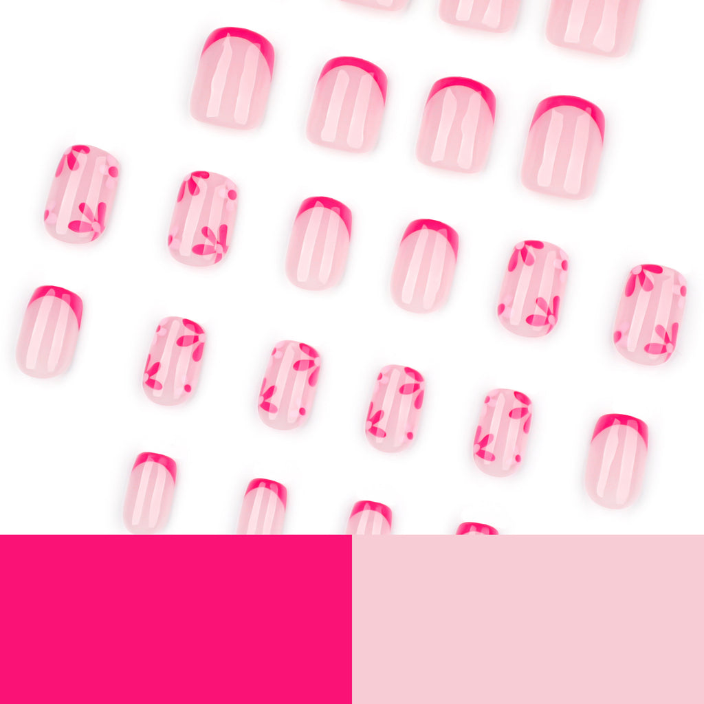 Rose-flowered nails