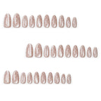 Nude polka dot nails