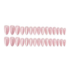 Peach pink nails