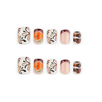 Coffee pumpkin nails