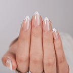 French snow nails