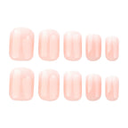 24pcs Ombre Short Pink Press on nails