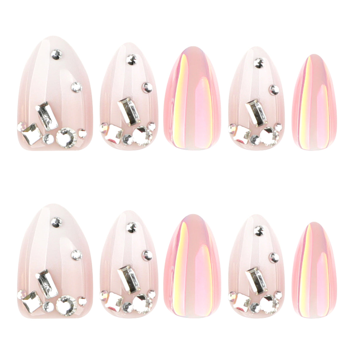 Handcrafted luxurious wedding nails